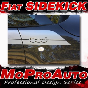 2015 Fiat 500L Side Upper Panel Body Strobe Vinyl Stripes 3M Decals Graphics B33