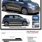 2015 Fiat 500L Side Upper Panel Body Strobe Vinyl Stripes 3M Decals Graphics B33