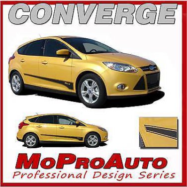 2014 Ford Focus CONVERGE Pro Grade 3M Vinyl Side Stripes Decals Graphics M98