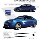 Pierce Body Side C Vinyl Graphics Stripe Decal 3M Pro Fits Ford Focus Models