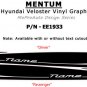 2013 FITS Hyundai Veloster / Lower Side Vinyl Decals Stripes Graphics by PDS 77
