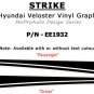 2016 FITS Hyundai Veloster STRIKE Side Vinyl Decals Stripes Graphics by PDS K4