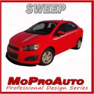 / 2015 Chevy SONIC / SWEEP Pro Grade Vinyl Graphics / 3M Stripes Decals Kit TYA
