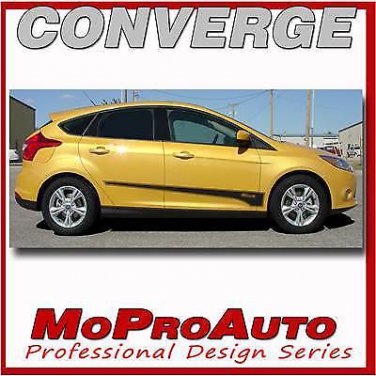 2016 Ford Focus CONVERGE Side Stripes Decals Graphics Pro Grade 3M Vinyl R4Z
