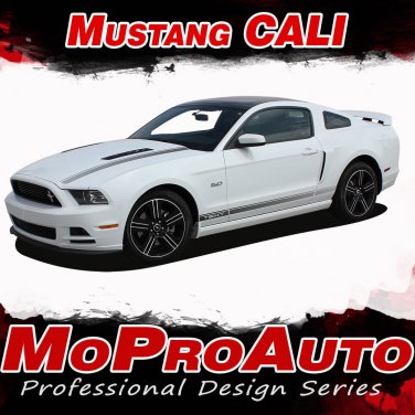 CALIFORNIA SPECIAL GT/CS Rocker Hood Vinyl Stripe Decal Graphic 2014 Mustang K36