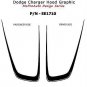 2011 Dodge Charger SCALLOP HOOD Stripes Decals Graphics Pro Grade 3M Vinyl 911