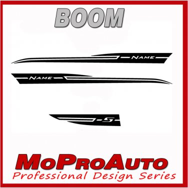 - Chevy SONIC GRAPHICS BOOM 2016 - Professional Vinyl Stripes Decals  * 3M 456