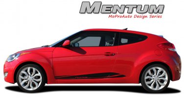 2017 FITS Hyundai Veloster / Lower Side Vinyl Decals Stripes Graphics by PDS 44