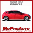 2017 RELAY FITS Hyundai Veloster / Side Vinyl Decals Stripes Graphics by PDS R1