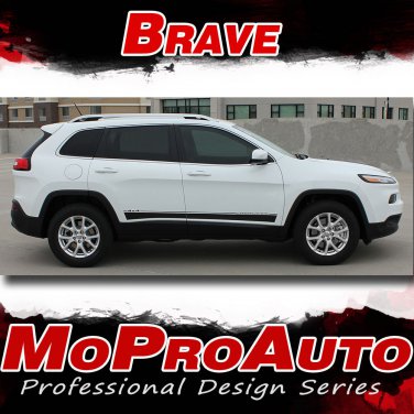 2014 2015 2015 2017 Jeep Cherokee BRAVE Decals Stripe 3M Pro Graphic PDS2808