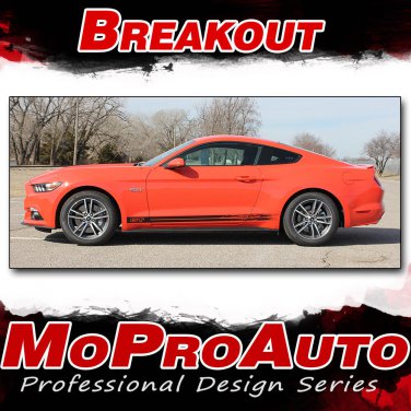 BREAKOUT ROCKER Lower Door Vinyl Stripe 3M Decals Graphic 2016 Ford Mustang B6