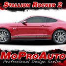 STALLION ROCKER 2 Lower Door Vinyl Stripe 3M Decals Graphic 2016 Ford Mustang X5