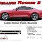 STALLION ROCKER 2 Lower Door Vinyl Stripe 3M Decals Graphic 2016 Ford Mustang X5