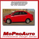 2015 / SWEEP Chevy SONIC / Graphics Pro Grade Vinyl / Stripes Decals Kit 3M QA2