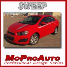 Chevy SONIC / 2014 / SWEEP Graphics Pro Grade Vinyl / Stripes Decals Kit 3M AS1