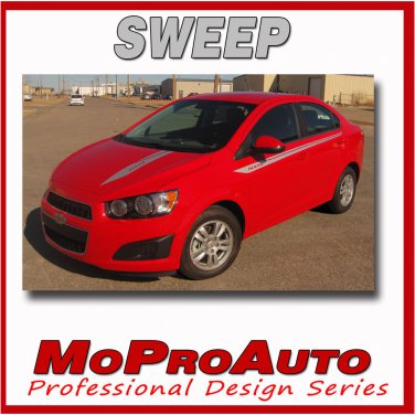 Chevy SONIC / 2014 / SWEEP Graphics Pro Grade Vinyl / Stripes Decals Kit 3M AS1
