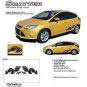 2016 Ford Focus SCATTER Pro Grade 3M Vinyl Side Stripes Decals Graphics 081