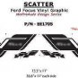 2016 Ford Focus SCATTER Pro Grade 3M Vinyl Side Stripes Decals Graphics 081