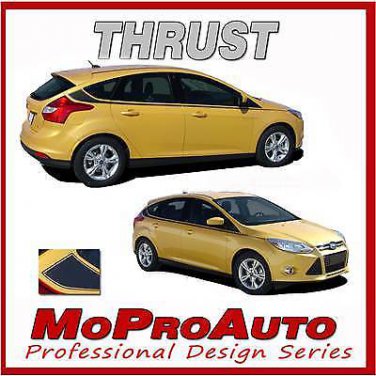 2017 Ford Focus THRUST Side Stripes Decals Graphics Pro Grade 3M Vinyl 348