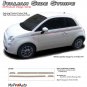 2015 Side Vinyl Stripes - Fiat 500 SE ITALIAN RED GREEN 3M Decals Graphics 124