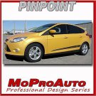 2016 Ford Focus Pro Grade 3M Vinyl PINPOINT Side Stripes Decals Graphics 12N