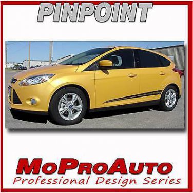 2016 Ford Focus Pro Grade 3M Vinyl PINPOINT Side Stripes Decals Graphics 12N