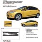 2016 Ford Focus Pro Grade 3M Vinyl PINPOINT Side Stripes Decals Graphics 12N