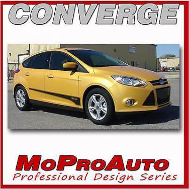 2015 Ford Focus CONVERGE Side Stripes Decals Pro Grade 3M Vinyl Graphics F3Z