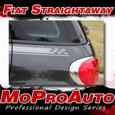 Fiat 500L 2015 Side Upper Panel Body Strobe Vinyl Stripes 3M Decals Graphics S16