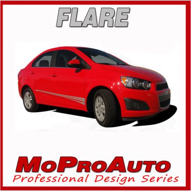 Chevy SONIC- FLARE - GRAPHICS 2013 Pro Grade Vinyl - Stripes Decals Kit 3M 213