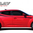 2015 FITS Hyundai Veloster RELAY / Side Vinyl Decals Stripes Graphics by PDS PQ