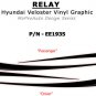 2015 FITS Hyundai Veloster RELAY / Side Vinyl Decals Stripes Graphics by PDS PQ
