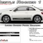 2016 Volkswagen Beetle ROCKER 1 Lower Panel Vinyl Decals Stripes Graphic B36