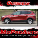 2015 Ford Escape OUTBREAK Mid-Body Line 3M Pro Vinyl Graphics Stripes Decals FT6
