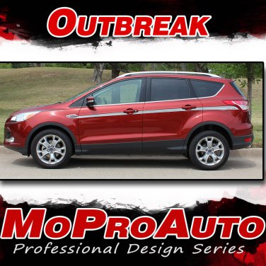 2015 Ford Escape OUTBREAK Mid-Body Line 3M Pro Vinyl Graphics Stripes Decals FT6