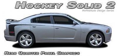 Solid Long Hockey Quarter Panel Side Stripe Decal 3M Graphic 2011-2014 Charger