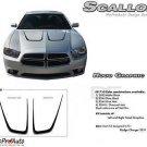 Scallop C Split Hood 3M Pro Grade Stripe Decals Graphics 2011-2014 Dodge Charger