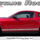 Lower Rocker Panel Stripes Factory Style Decal Graphics 2005-2014 Mustang Text