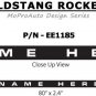 Lower Rocker Panel Stripes Factory Style Decal Graphics 2005-2014 Mustang Text