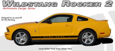 Rocker Panel Side Stripes Factory Style Decal Graphics 2005-2014 Mustang Text