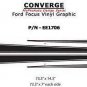 Converge Lower Side Rocker Panel Stripe Vinyl Graphic Decal 2012-2017 Ford Focus