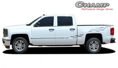2014-2017 2018 GMC Sierra Champ 3M Pro Grade Vinyl Side Stripes Decals Graphics