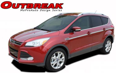 2013-2017 Ford Escape Outbreak Mid-Body Line 3M Pro Vinyl Graphics Stripes Decal