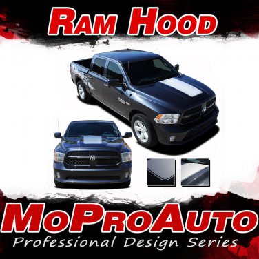 2013 Dodge Ram Factory Style Hood 3M Pro Vinyl Graphics Decals Stripes D10
