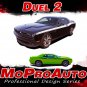 2011-2017 2018 Challenger DUEL 2 Side Door 3M Pro Vinyl Stripes Graphic Decals