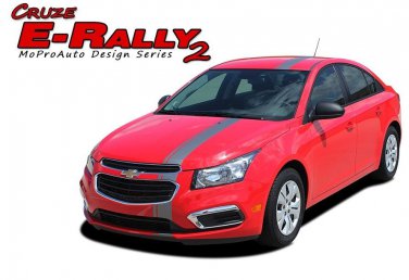 2015-2016 E-Rally Chevy Cruze Euro Racing 3M Vinyl Stripes Hood Graphics Decals