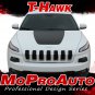 2014 2015 2016 2017 Jeep Cherokee T-HAWK HOOD Decals Stripe 3M Pro Vinyl PDS2805