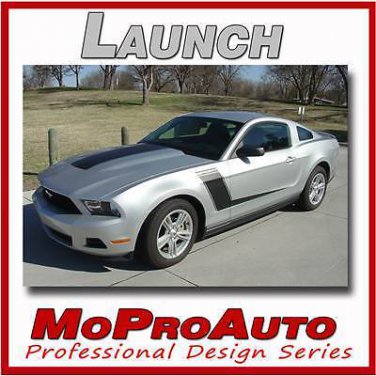2010-2012 GT Ford Mustang LAUNCH Stripe Decals Hood & Sides 3M Pro Series PD1570