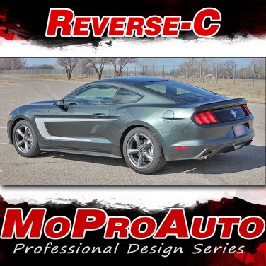 2015-2017 Ford Mustang GT V6 REVERSE Graphics Decals 3M Stripes Vinyl PDS3363