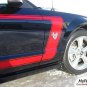 2005-2009 Ford Mustang FASTBACK 1 Racing Stripes Graphic Decal 3M Series PDS1458